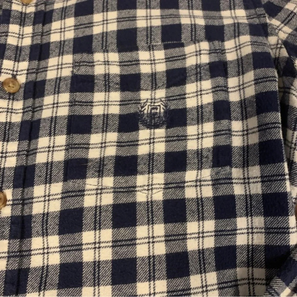 Champs Plaid Button Up Long Sleeve, Dress, Shirt, Small - Picture 5 of 10